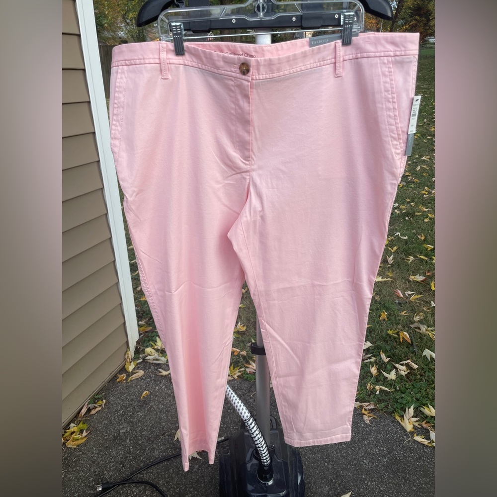 Pink girlfriend chinos